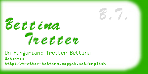 bettina tretter business card